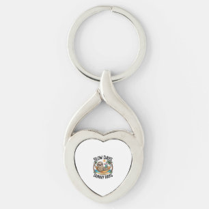 Summer Vibes Sloth Funny Lazy Float Key Ring
