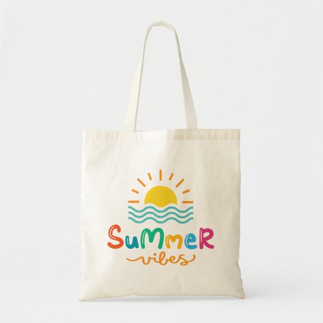 Summer Vibes Sun And Sea Women's Tote Bag (Front)