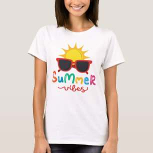 Summer Vibes Sun And Sunglasses Women's T-Shirt