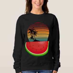 Summer Vibes Sunset Watermelon Sweatshirt