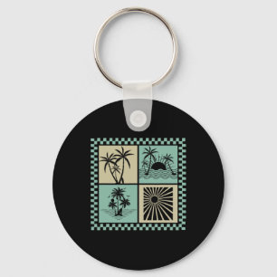 Summer Vibes, Sunset Wave, Sunshine Paradis,e Summ Key Ring