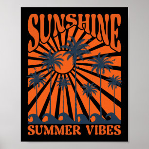 Summer Vibes, Sunset Wave, Sunshine Paradise, Summ Poster