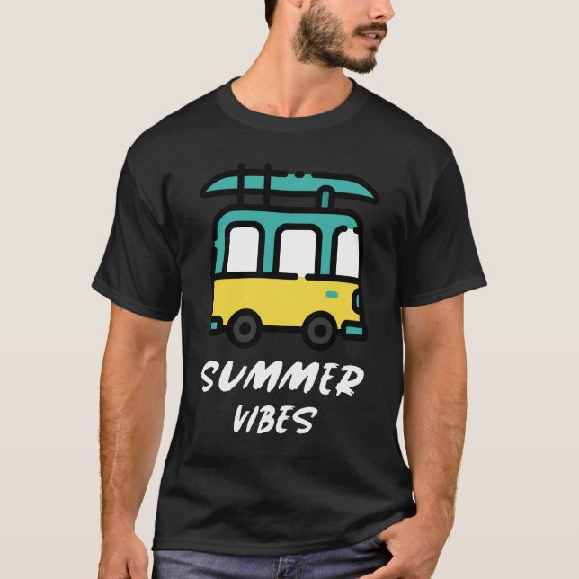Summer Vibes Surf Van Tee (Front)