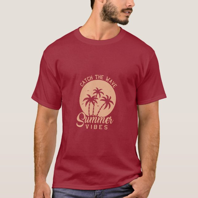 Summer vibes t-shirt design (Front)