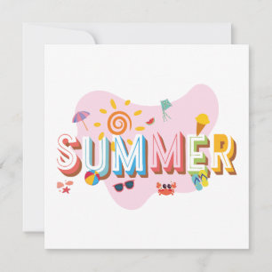 Summer Vibes Thank You Card