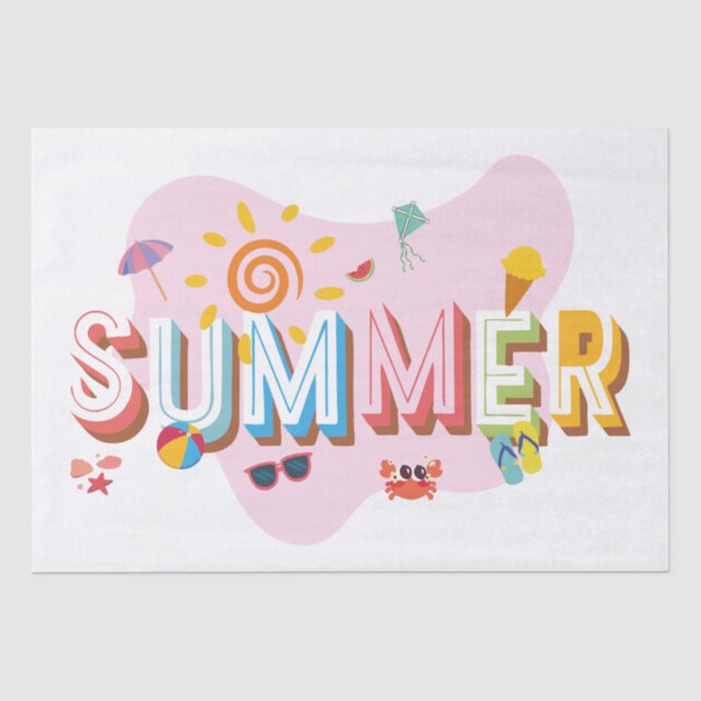 Summer Vibes Tissue Paper (Front)