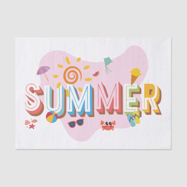Summer Vibes Tissue Paper (Front)