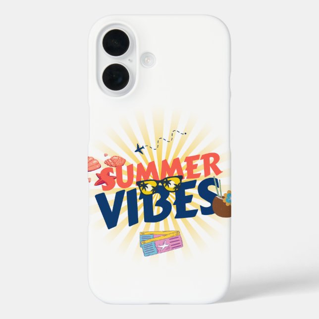 Summer Vibes – Tropical Getaway Case-Mate iPhone Case (Back)