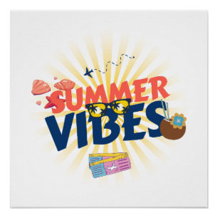 Summer Vibes – Tropical Getaway Poster
