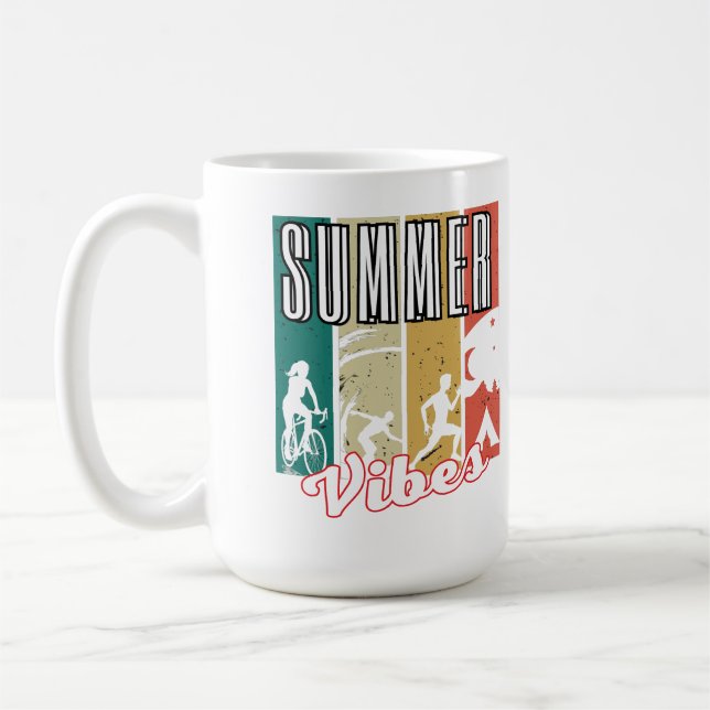 Summer Vibes.w Coffee Mug (Left)