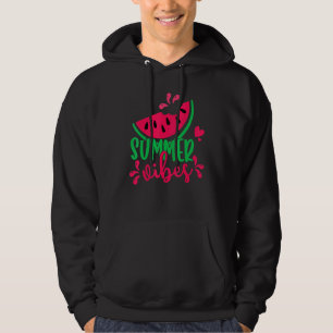 Summer Vibes Watermelon Fruit Hawaii Beach Summer Hoodie
