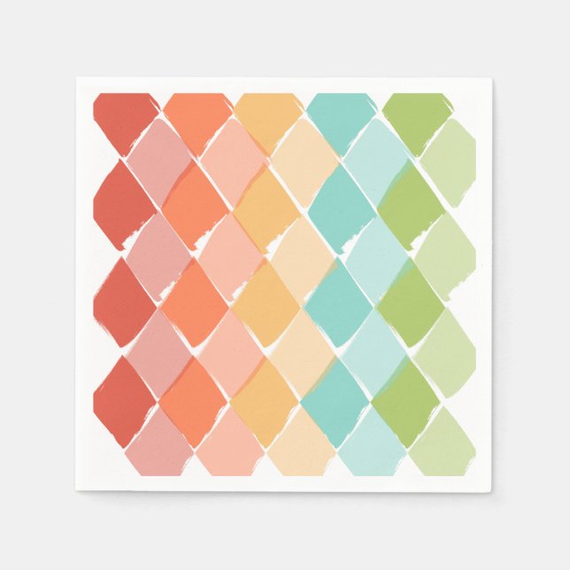 Summer vibrant colours pattern Napkins  (Front)