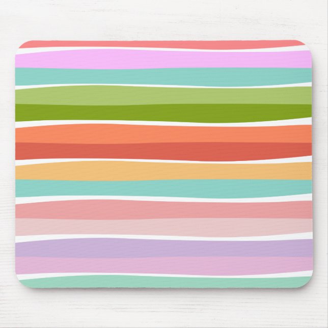 Summer vibrant stripe kids  mouse pad (Front)