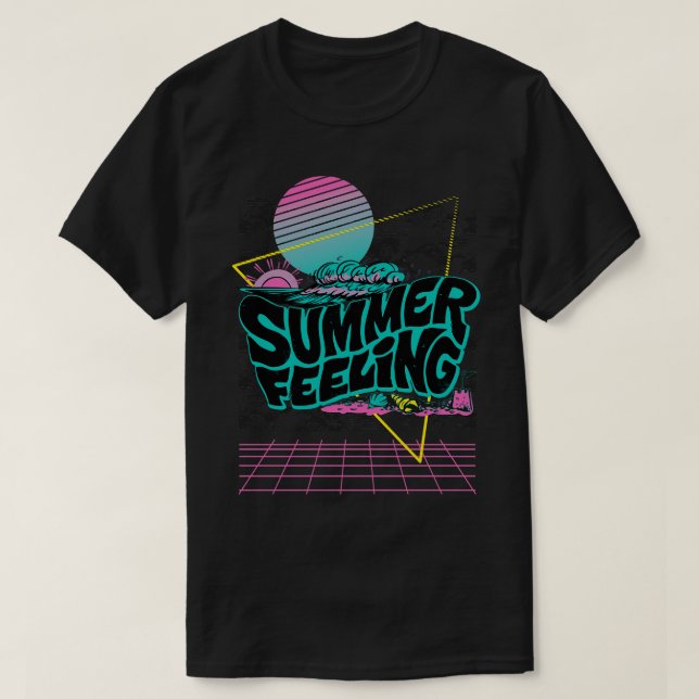 Summer  Vintage Art T-Shirt (Design Front)