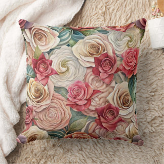 Summer vintage roses style design cushion cover