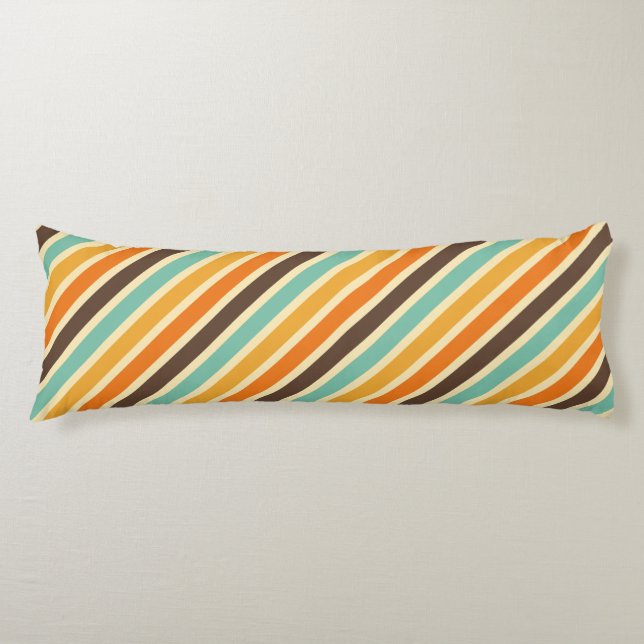 Summer Warmth Stripes Pattern Body Cushion (Front)