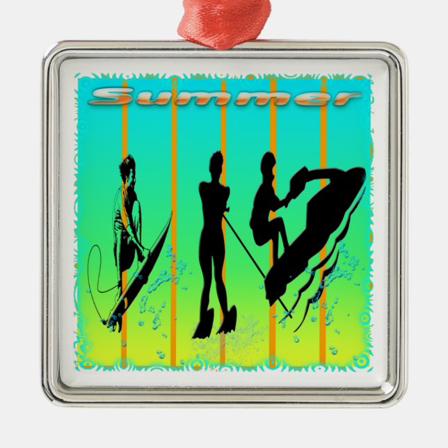 Summer - Water Sports Ornament (Front)