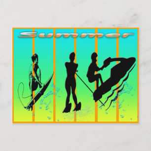 Summer - Water Sports Postcard