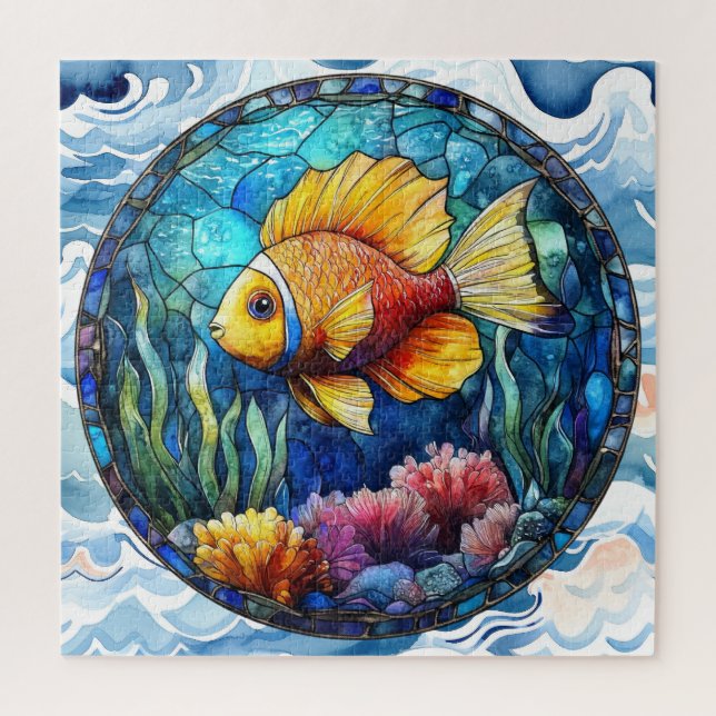 Summer Watercolor Art Puzzle (Vertical)