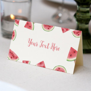 Summer Watermelon Birthday Place Card