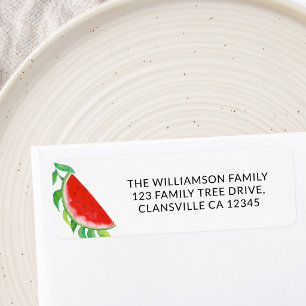 Summer Watermelon Family Reunion Return Address  Label