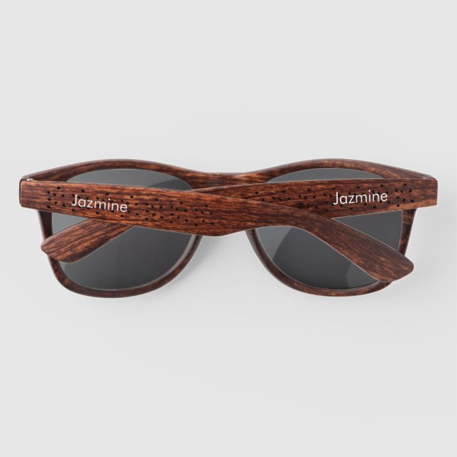 Summer Watermelon Monogrammed Tropical Name  Sunglasses (Back)