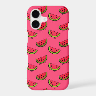 Summer Watermelon on Pink Pattern