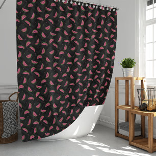 Summer Watermelon Patterned Shower Curtain