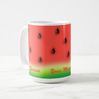 Summer Watermelon Personalised  Coffee Mug