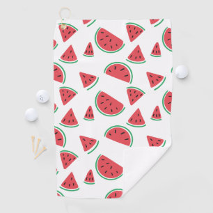 Summer Watermelon Slices Pattern Golf Towel