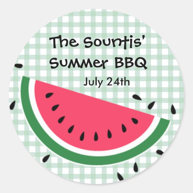 Summer Watermelon Sticker (Front)