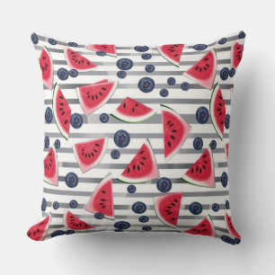 Summer Watermelon Stripes Cushion