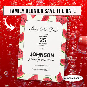 Summer Watermelon Theme Family Reunion Save The Date
