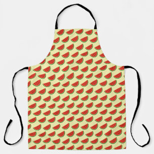 Summer Watermelon Yellow Kitchen Apron