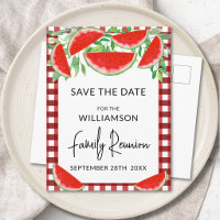 Summer Watermelons Family Reunion Save The Date