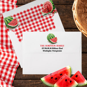 Summer Watermelons Frame   Checks Envelope