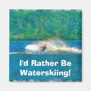Summer Waterskiier and Lake Magnet