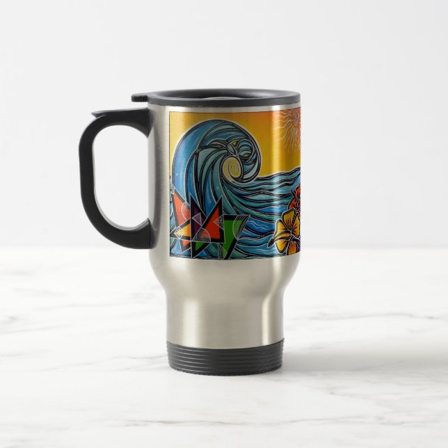 Summer Waves Travel Mug (Left)