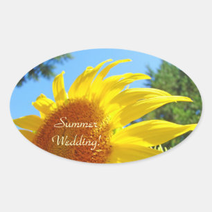 Summer Wedding! envelope seals Invitations Flowers