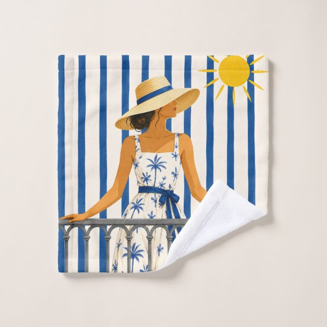 Summer welcome keychain wash cloth (Wash Cloth)