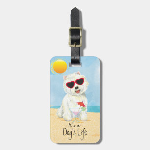 Summer Westie Luggage Tag