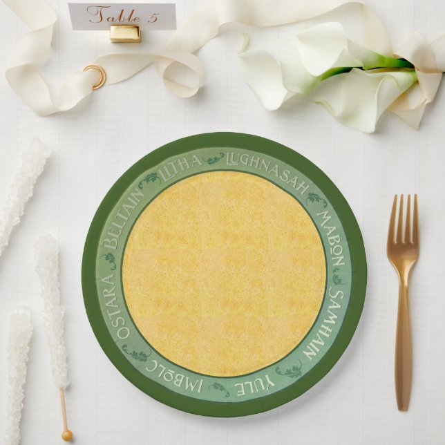 Summer Wheel of the Year Paper Plate (Wedding)