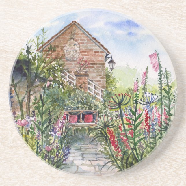 Summer Wildflower English Garden in York Coaster (Front)