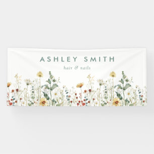 Summer Wildflower Field Business Banner