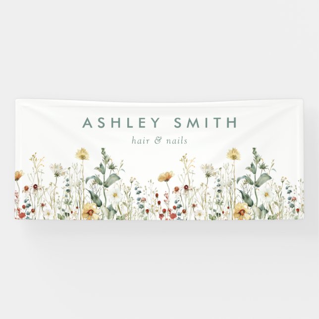Summer Wildflower Field Business Banner (Horizontal)