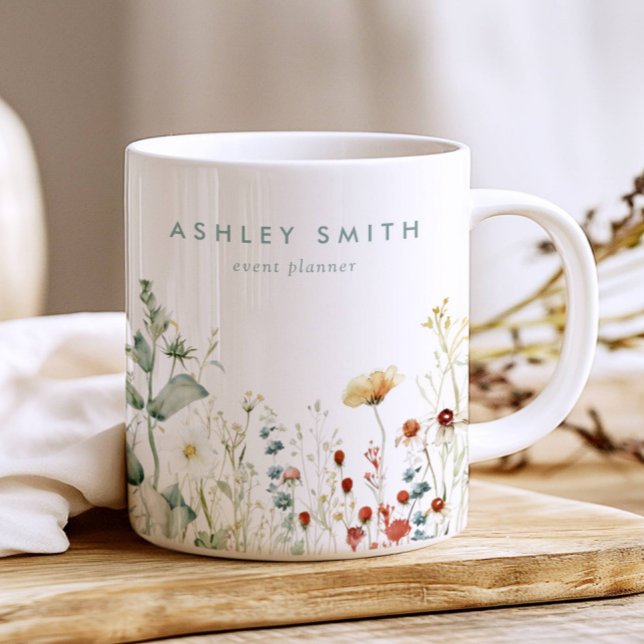 Summer Wildflower Field Business Coffee Mug (Creator Uploaded)