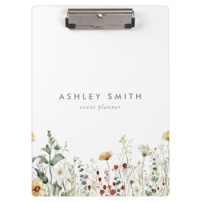 Summer Wildflower Field Clipboard (Front)