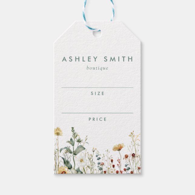 Summer Wildflower Field Price Tag (Front)