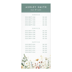 Summer Wildflower Field Rack Card