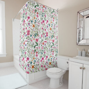 Summer Wildflower Garden Shower Curtain